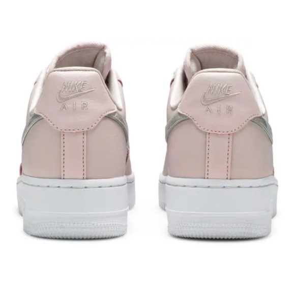 Nike | Women's Pink Iridescent Air Force 1 Low Lace Up Sneakers, size 10 - Picture 14 of 16